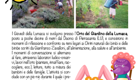 I GIOVEDI' DELLA LUMACA A PIETRASANTA