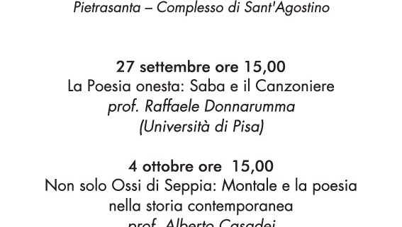 IL LATO NASCOSTO DEI POETI: SABA, MONTALE, CAPRONI