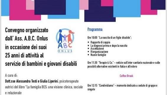 UNA GIORNATA DI INCONTRI SULLA DISABILITA' PER I 25 ANNI DI ABC ONLUS 