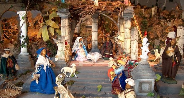 Arrivo dei Re Magi al presepe vivente