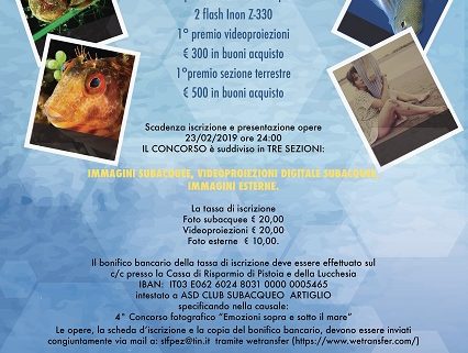 4° Trofeo Artiglio "Emozioni sopra e sotto il mare"